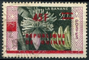 Guinea  Sc#169 Used, 45fr on 20fr multi, French Western Africa overprinted R...