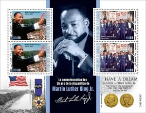 2023/05 - DJIBOUTI - MARTIN LUTHER KING JR          4V  complet set    MNH **