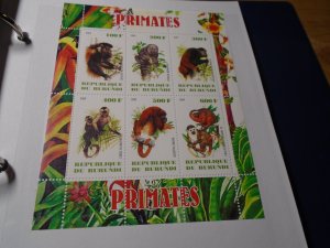 Burundi  #  Monkeys  MNH