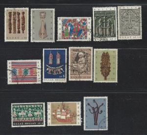 GREECE SC# 864-75 F-VF U 1966