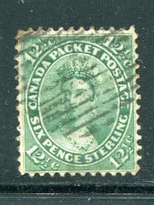 Canada #18  Used  VF well centered    - Lakeshore Philatelics