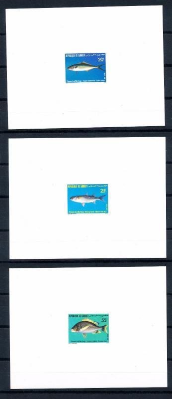 [48385] Djibouti 1986 Marine life Fish 3 Luxury sheets MNH