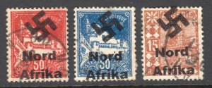 FRANCE ALGERIA NORD AFRIKA OCCUPATION FELDPOST OVERPRINT x3 #2 POSTALLY USED