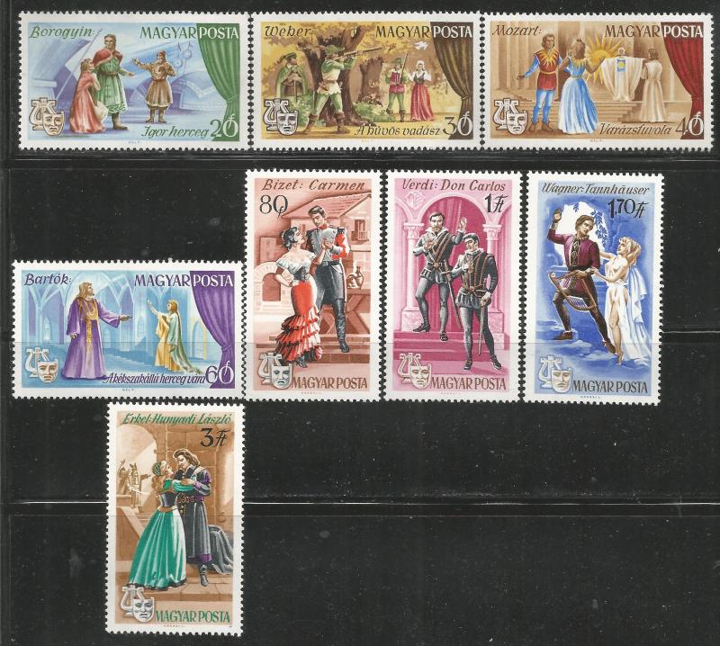 HUNGARY 1848-1855  MNH,  OPERA SCENES