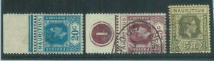 86989h  -   MAURITIUS - STAMPS - Stanley Gibbons # 258 + 259 + 262 - USED  Nice!