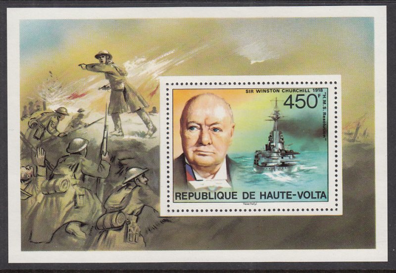 Burkina Faso 351 Churchill Souvenir Sheet MNH VF