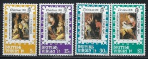 British Virgin Is 417-20 MNH 1981 Christmas (an5663)