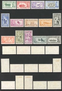 Falkland Is SG172/85 KGVI set of 14 Fresh M/M