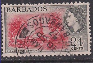 Barbados 1953 - 61 QE2 24 cents SG 297 Used ( G52 )
