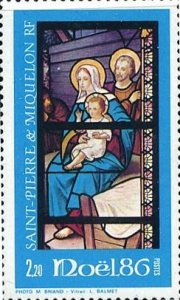 ST. PIERRE & MIQUELON SC# 486 - NOEL 1986 - CHRISTMAS 1986 - MNH