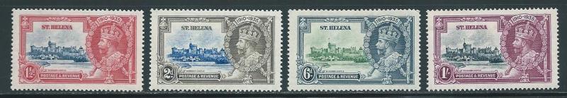 St. Helena 111-4 Silver Jubilee set MLH