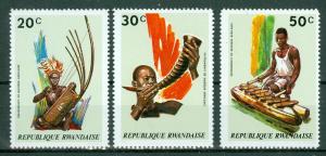 Rwanda - Scott 515-517 MNH