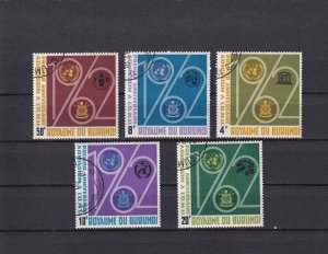 SA24b Burundi 1963 1st Anniv of Admission to the UN used stamps