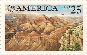 US 2512 America PUAS Grand Canyon 25c single MNH 1990