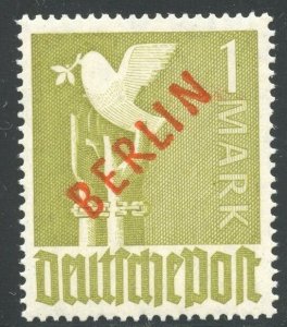 1949  Germany Berlin 1Mark  MNH, Extra Fine SC#33, SW#33