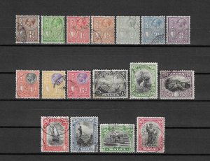 MALTA 1926/27 SG 157/172 USED Cat £400