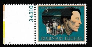 SC# 1485 - (8c) - Robinson Jeffers, MNH Plate # single 34310
