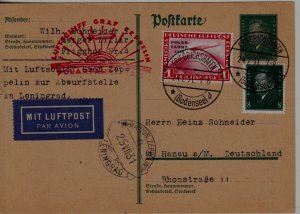 Germany/Russia Zeppelin card 24.7.31