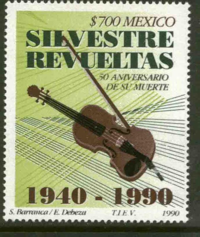 MEXICO 1665 Silvestre Revueltas Composer 100th BirthAnniv NH