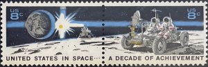 Scott #1434-1435 1971 8¢ Space Achievements MNH OG VF mild toning