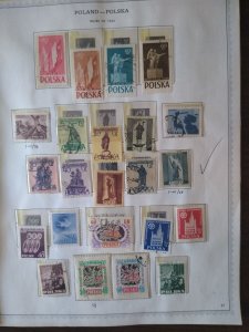 collection on pages Poland 1954-59 CV $87