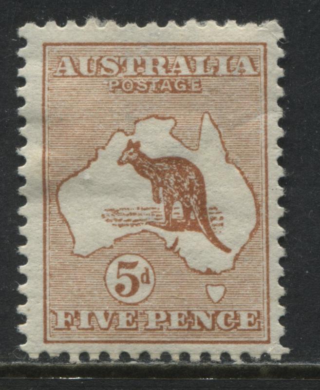 Australia 1913 5d orange brown Roo Perth mint o.g.