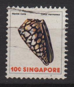 Singapore 1977 - Scott 265 used - 10c, Sea Shells