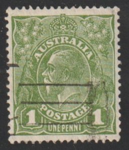 Australia SC# 23 - (1p) - King George V, green, pf 14 - Used single