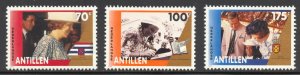 Netherlands Antilles Scott 682-84 MNHOG - 1992 Queen Beatrix Visit - SCV $4.35