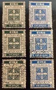 Ireland Scott# 85-6 F/VF Used Group of 3 Cat. $5.25