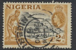 Nigeria  SG 72a SC# 83 Used  QEII 1953   Tin Mining please see scan