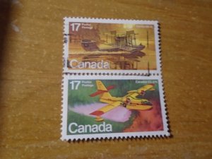 Canada #   843-44  used   pair