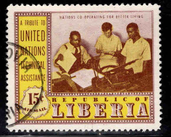 LIBERIA Scott C79  Used  airmail stamp 1954