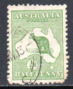 AUSTRALIA 1 USED SCV $7.50 BIN $3.00 MAP, KANGAROO