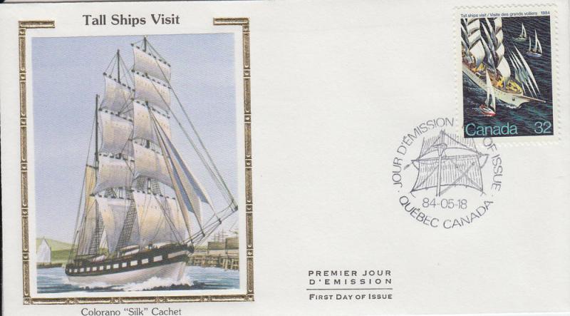 1984 Canada Tall Ships Visit  (Scott 1012) Colorano FDC