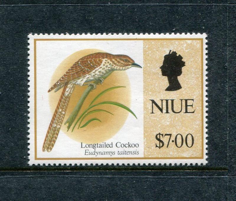 Niue 612  MNH, 1993, Birds:Pacific Long-tailed Cucko-Urodynamis taiten x19026