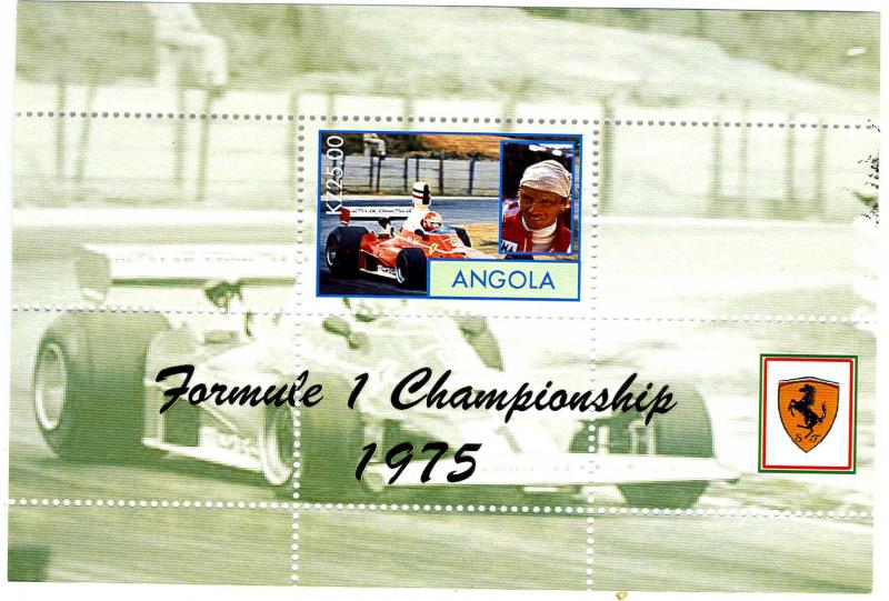 Angola 2000 Formula 1 Ferrari s/s Perforated mnh.vf