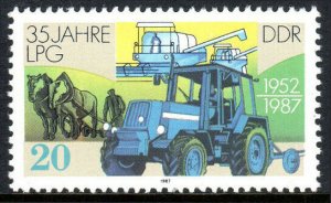 Germany DDR/GDR 2602, MNH. Agricultural Cooperative, 35th anniv. 1987