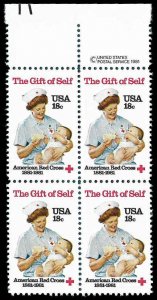 PCBstamps   US #1910 CW 72c(4x18c)American Red Cross, MNH, (2)