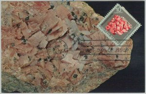 63944   - USA - POSTAL HISTORY: FDC  MAXIMUM CARD 1974 -  MINERALS