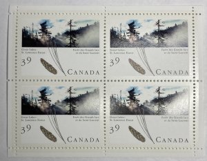 CANADA 1990 #1284a Majestic Forests of Canada (Pane of 4) - MNH