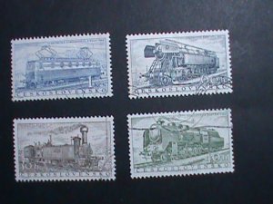 CZECHOSLOVAKIA STAMP  WORLD FAMOUS TRAINS  CTO  STAMPS SET VERY FINE