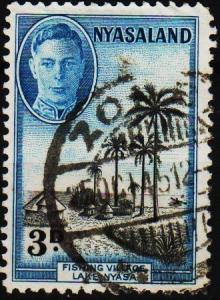 Nyasaland. 1945 3d S.G.148 Fine Used