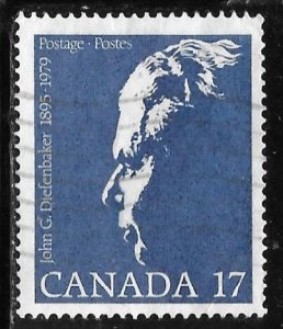 Canada 859: 17c John G. Diefenbaker, used, F-VF