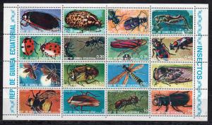 Equatorial Guinea 74252-67 - CTO - Insects Sheetlet