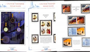 United Nations Stamp Collection in White Ace Album, Mint NH, 2015-2016