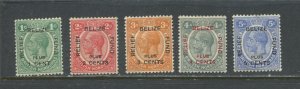 British Honduras KGV 1932 overprinted Semi-Postal set mint o.g. hinged