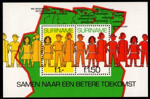 Suriname - Mint Miniature Sheet Scott #572 (Youth and the Future)