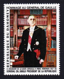 Dahomey Homage to General de Gaulle Painting 1967 MNH SG#309 MI#330