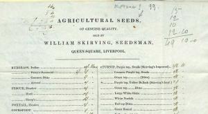 GB Liverpool *Agricultural Seeds* Merchants Historic Letter 1840{samwells}MS3654 